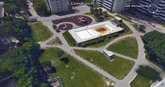 St. James Town pool and community space
